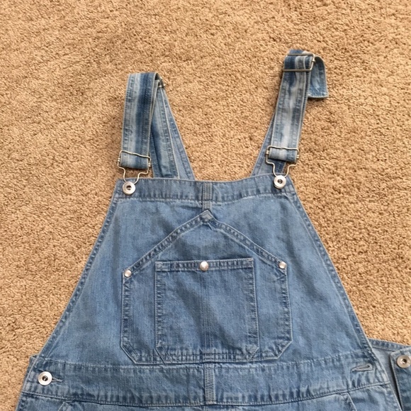 Rag and bone large denim overalls/ romper. - Picture 4 of 8